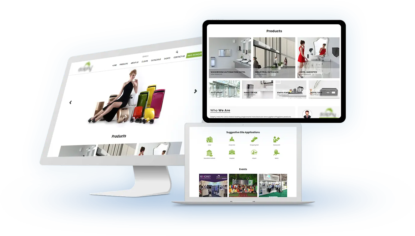 website development for bathroom solutions